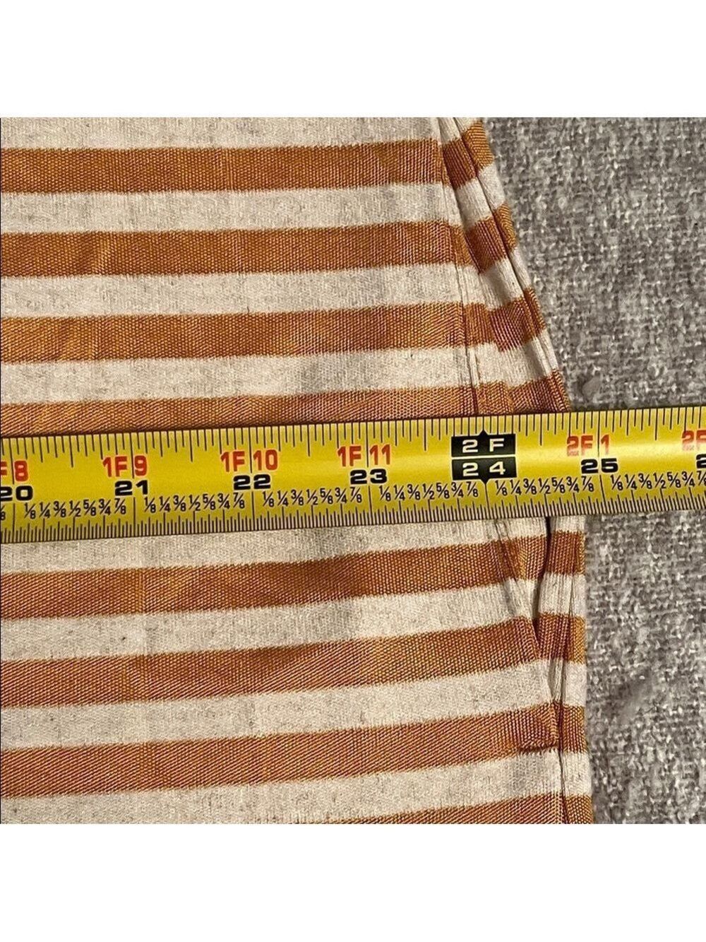 MaxMara Leisure Cina Striped Sleeveless Jersey Maxi Dress in Ochre / Mustard - Picture 15 of 15